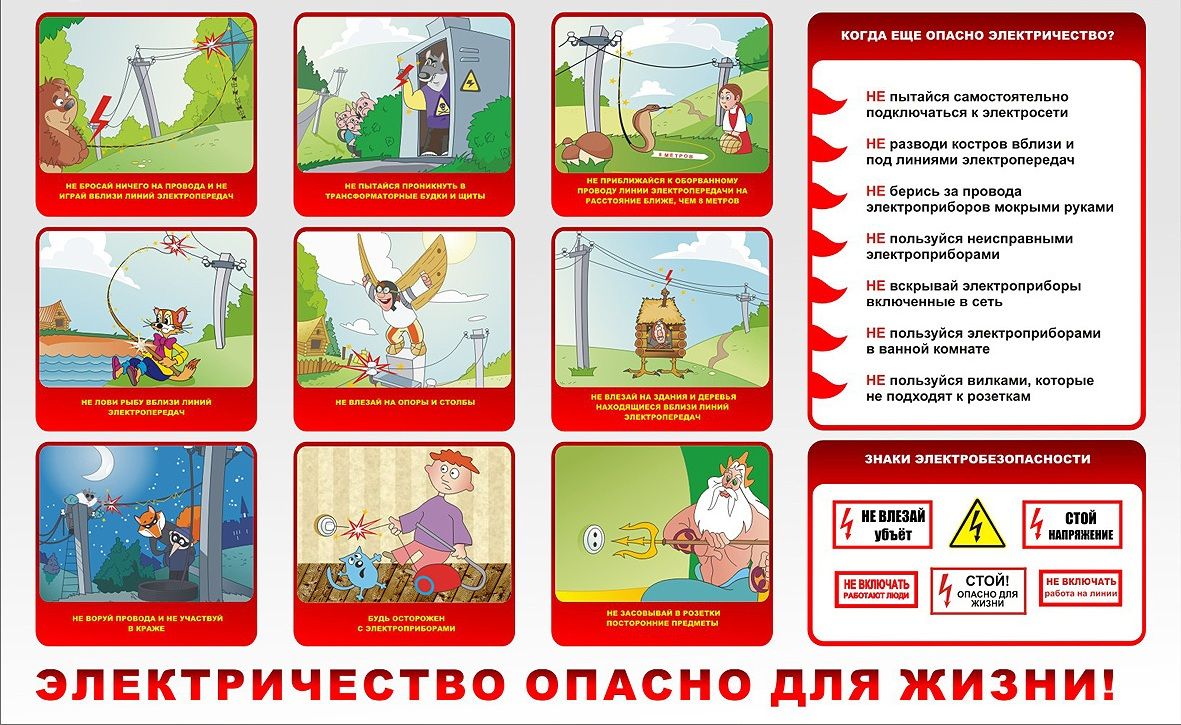 Памятка школьнику по электробезопасности