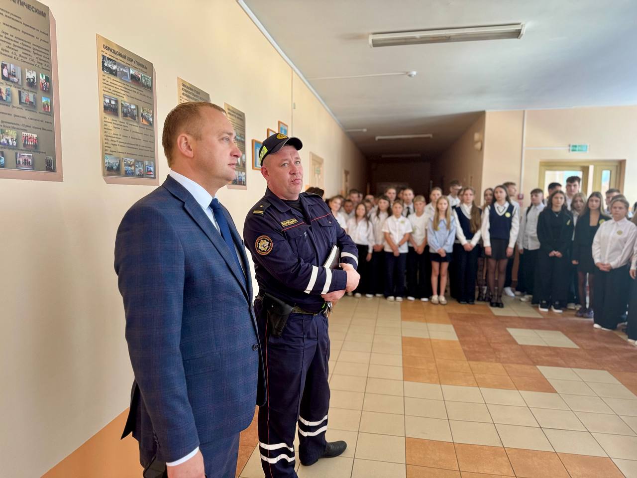 Встреча со старшим  госавтоинспектором отделения ГАИ Ошмянского РОВД